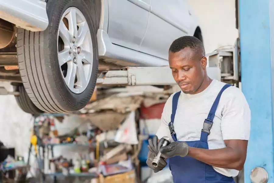 inspeksi mobil bekas sawah besar